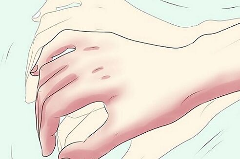 hand tremor as a symptom of the presence of parasites