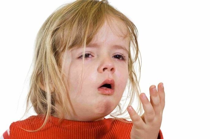 cough in a child with parasites